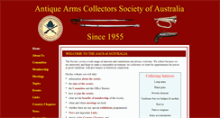 Desktop Screenshot of antiquearmssociety.org.au