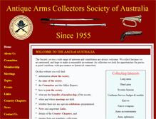 Tablet Screenshot of antiquearmssociety.org.au